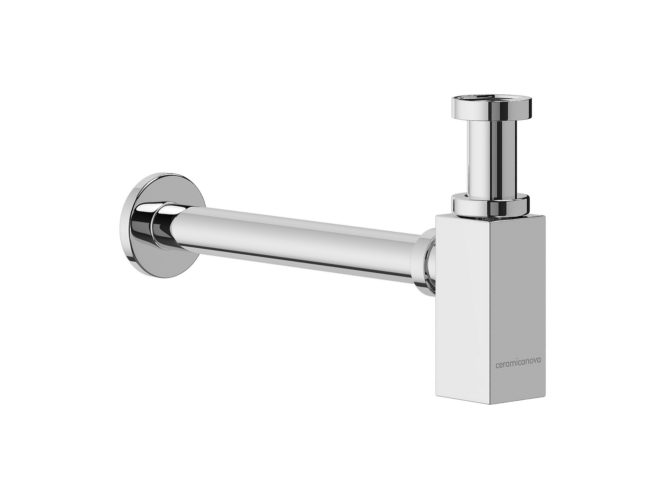 Сифоны CERAMICANOVA 70002CH Дизайнерский бутылочный сифон для раковины с мокрым затвором (гидрозатвором), донная часть с