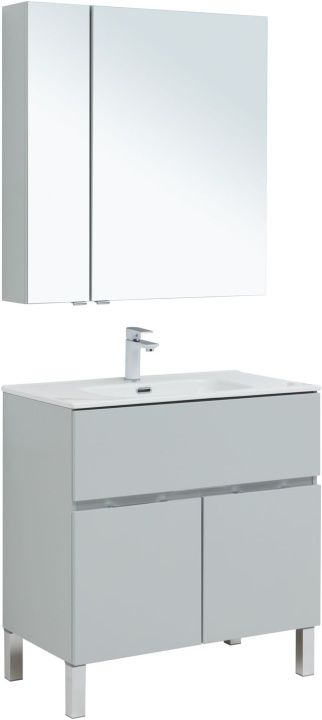 Мебель для ванной Aquanet Алвита New 80 1 ящик, 2 дверцы, серый 00274211