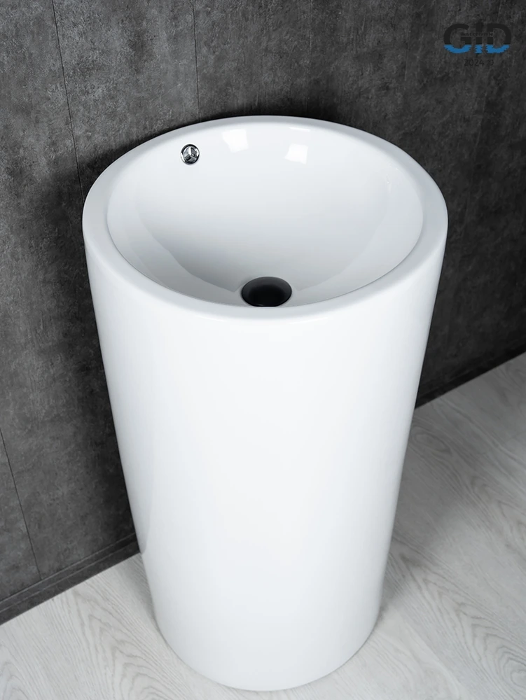 Раковина Gid Nb163 81107 накладная белая 46x46x85