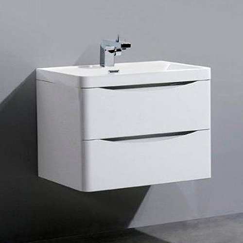 Тумба с раковиной BelBagno Ancona-N 60 bianco lucido подвесная (ANCONA-N-600-2C-SO-BL+EA-600-LVB)