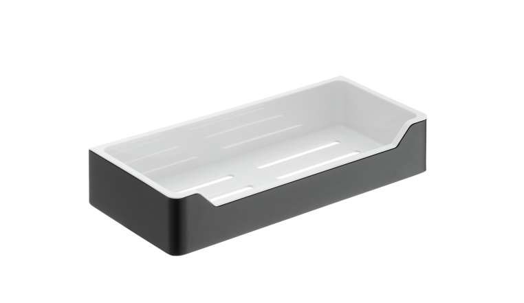 Полка прямоугольная RUSH EDGE (ED77164B black) черная