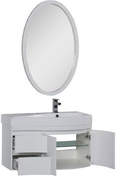 Мебель для ванной Aquanet Сопрано 95 R белый (2 дверцы 2 ящика) 00169345