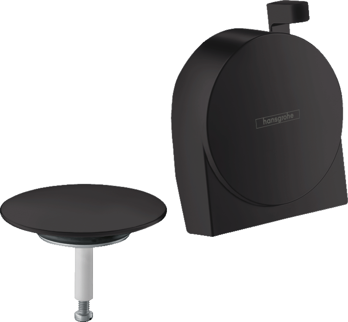Излив на ванну Hansgrohe Exafill S с набором для слива и перелива (внешняя часть) матовый черный (58117670)