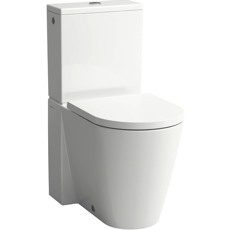 Напольный унитаз Laufen Kartell с бачком, безободковый 8.2433.7.000.000.1+8.2933.1.000.871.1+8.9133.1.000.000.1