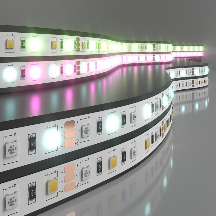 Лента светодиодная Elektrostandard 24V 60Led 14,4W IP20 RGBW 5050+5050 24V 60Led 14,4W IP20 RGBW