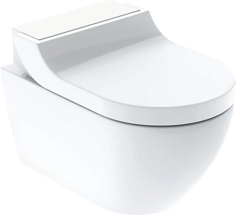 Подвесной унитаз Geberit AquaClean Tuma Comfort с микролифтом, безободковый 146.294.SI.1