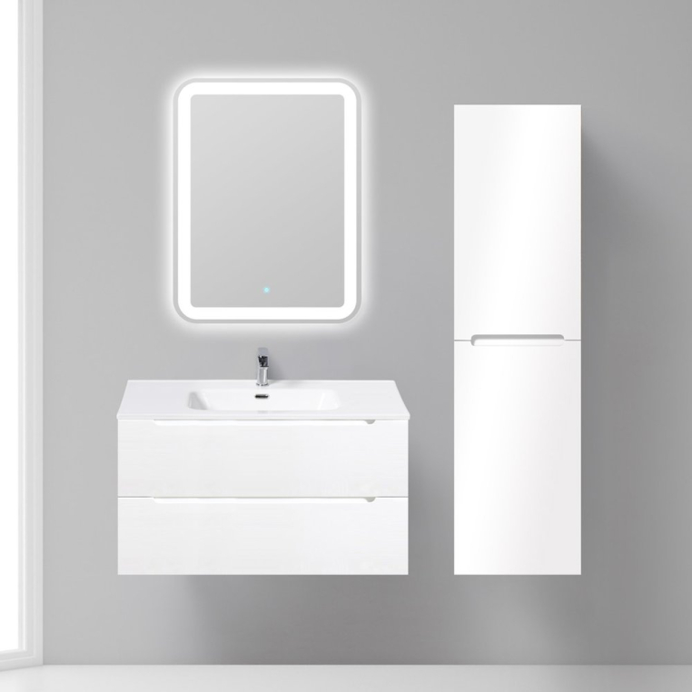 Комплект мебели BelBagno Etna 90 bianco lucido (ETNA-900-2C-SO-BL-P+BB900ETL+SPC-GRT-900-800-LED-TCH)