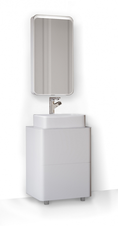 Тумба под раковину RAVAL Pure 56 напольная Белая (Pur.01.56/N/W)