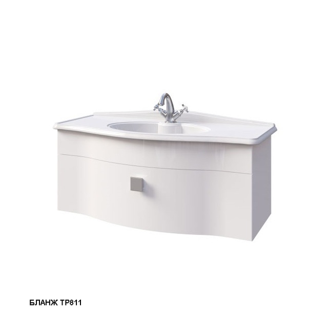 Тумба с раковиной Caprigo Nokturn 100 см бланж 1314-TP811+GC18R 1314