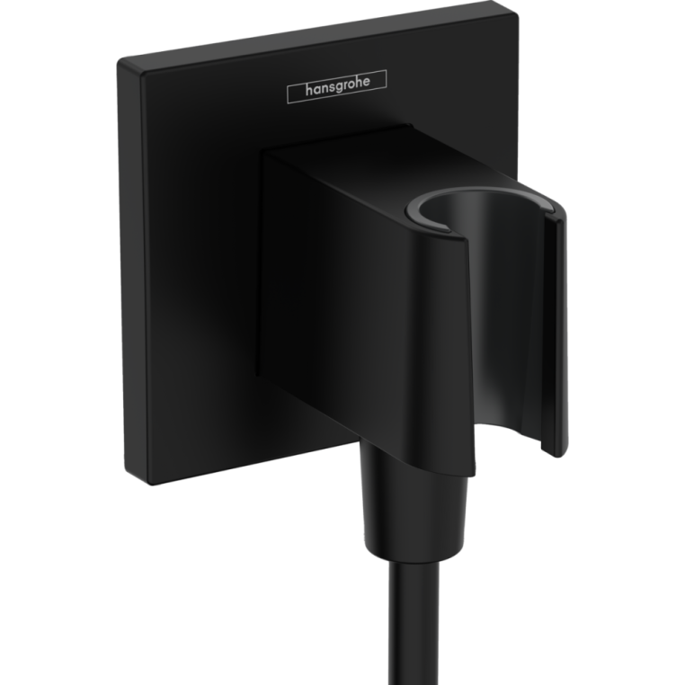 Шланговое подключение с держателем для душа Hansgrohe FixFit E 26889670 черный