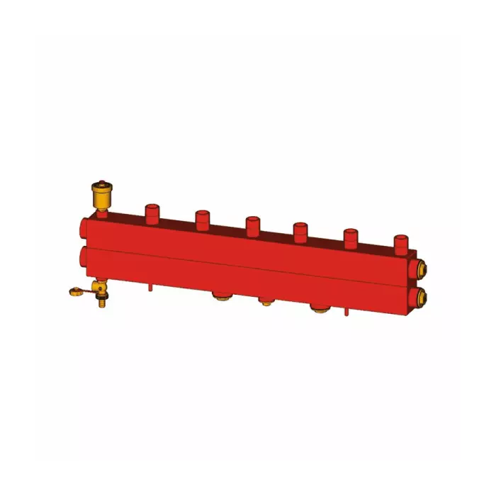 Коллектор котельной сталь 1 1/4" ВР на 3 контура 1" НР R586SEP Giacomini R586SEY03