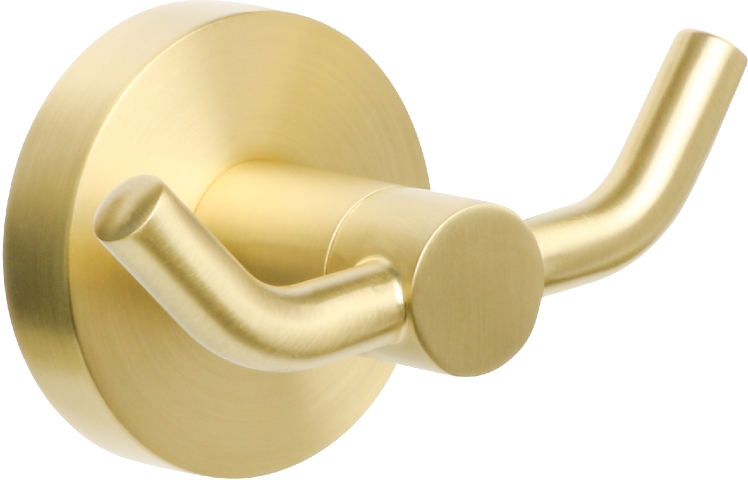 Крючок двойной золото-сатин Fixsen Comfort Gold FX-87005A