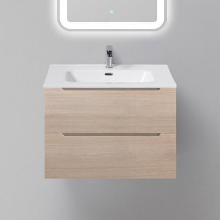 Тумба с раковиной BelBagno Etna 70 rovere grigio (ETNA-700-2C-SO-RG-P+BB700ETL)