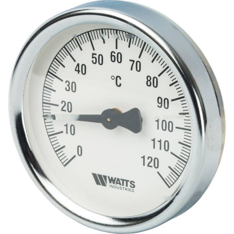 10006505(03.08.080) Watts FR810(ТАВ) 80/120 Термометр биметаллический накладной, 80 mm