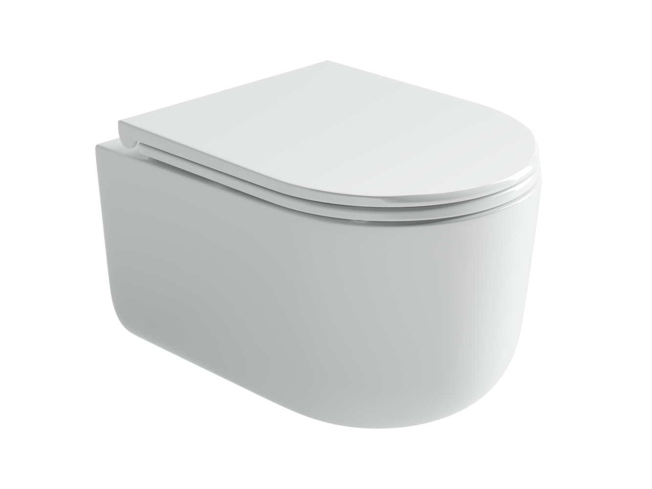 Подвесной унитаз Ulma Торнадо безободковый, с ультратонким сиденьем с микролифтом и функцией быстрого снятия, с креплением скрытого монтажа, цвет белый