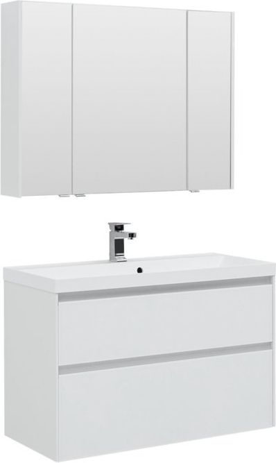 Мебель для ванной Aquanet Гласс 100 белый 00240468