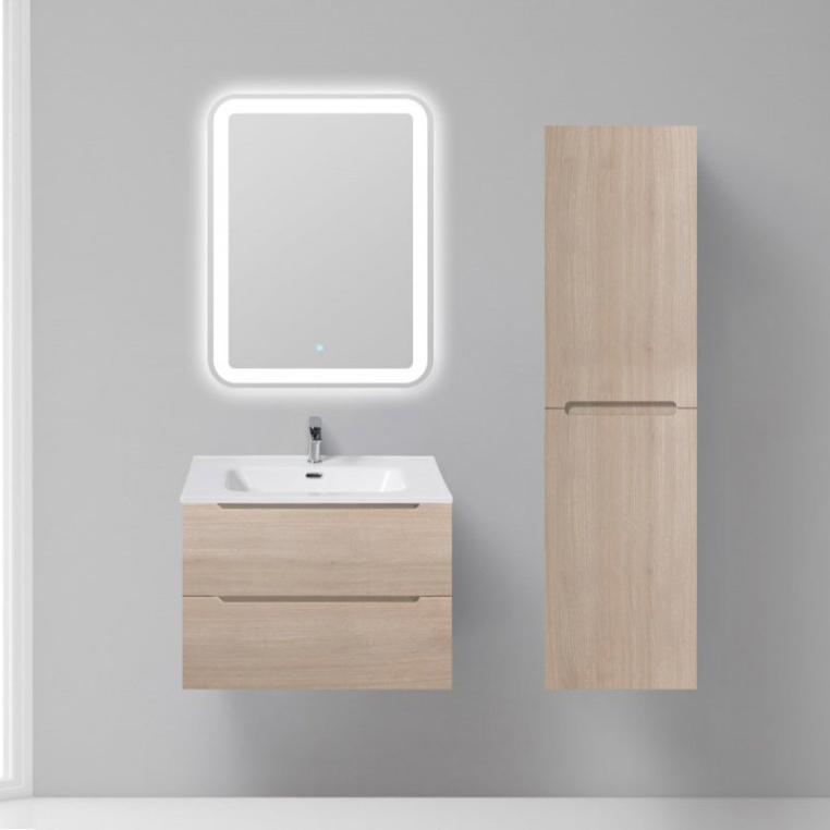 Комплект мебели BelBagno Etna 70 rovere grigio (ETNA-700-2C-SO-RG-P+BB700ETL+SPC-CEZ-700-700-LED-BTN)