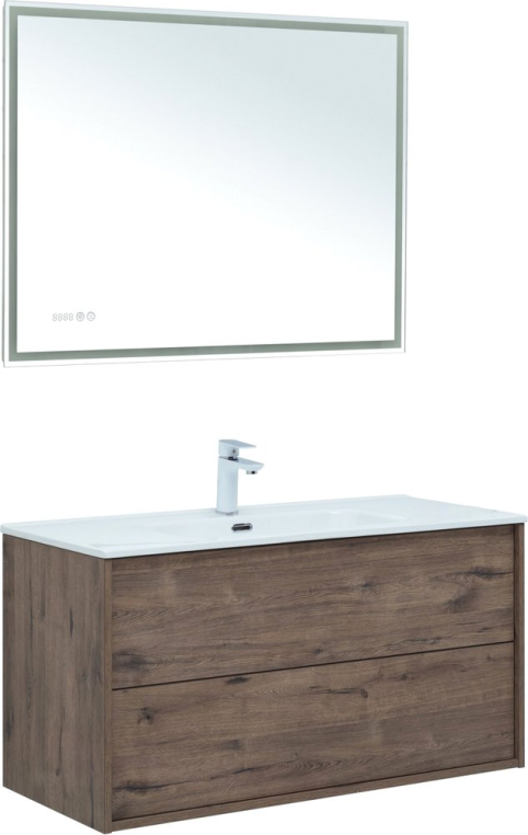 Комплект мебели Aquanet Lino 100 дуб веллингтон (00287545+812-100+00288967)