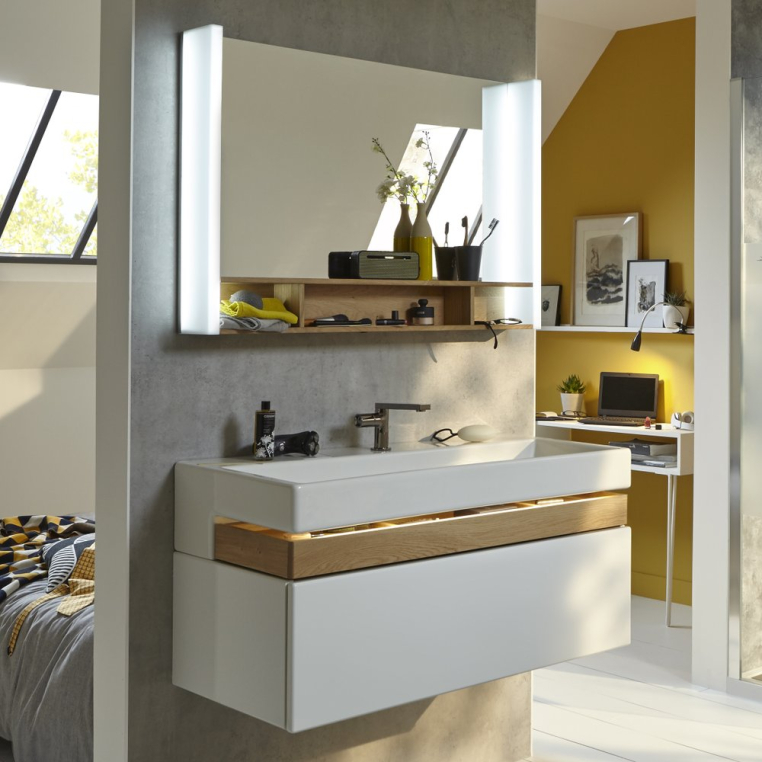 Комплект мебели Jacob Delafon Terrace 100 белый лак (EB1187-G1C+EXC112-00+EB1182-NF)