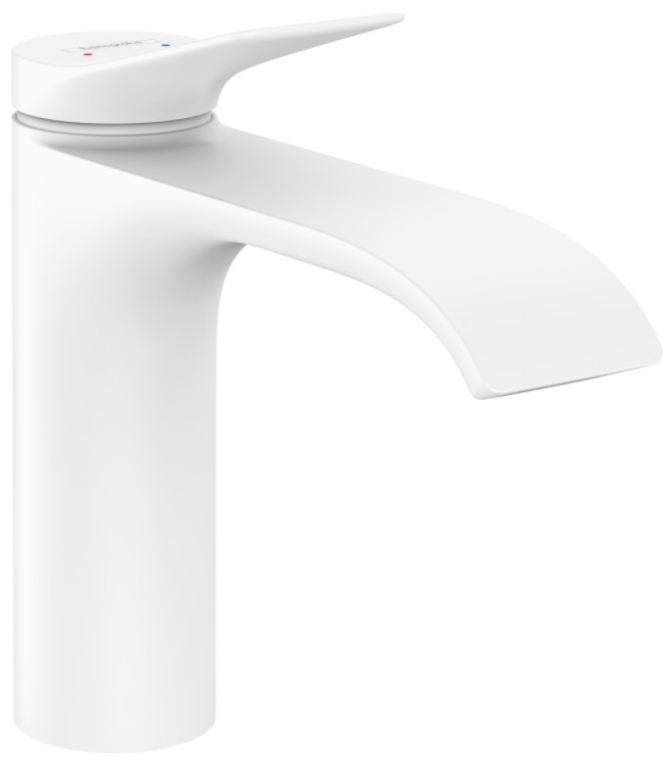 Смеситель для раковины Hansgrohe Vivenis без донного клапана 75022700 матовый белый
