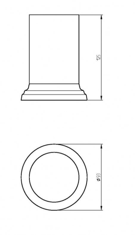 Держатель настольный высокий для керамики стакана/дозатора жидкого мыла Migliore Fortuna 27788 хром