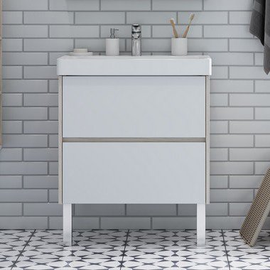 Тумба с раковиной Aquaton Сканди 70 дуб верона (1A2518K0SDB20)