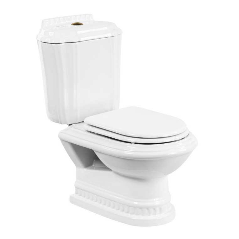 Напольный унитаз Cezares King Palace с бачком и микролифтом CZR-163-T+CZR-237-T+CZR-T-163-M-S-BR