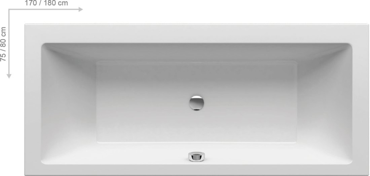 Акриловая ванна Ravak Formy 01 180x80 C881000000+CY00040000 с опорной конструкцией