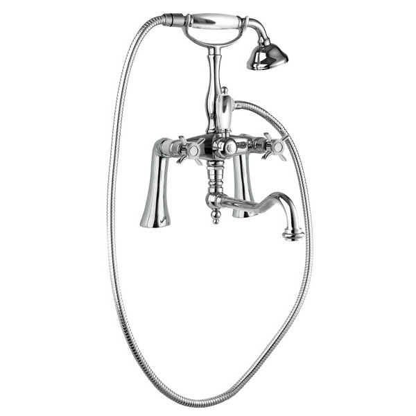 Смеситель на борт ванны с ручным душем Cezares Lord LORD-PBV2-01-M хром