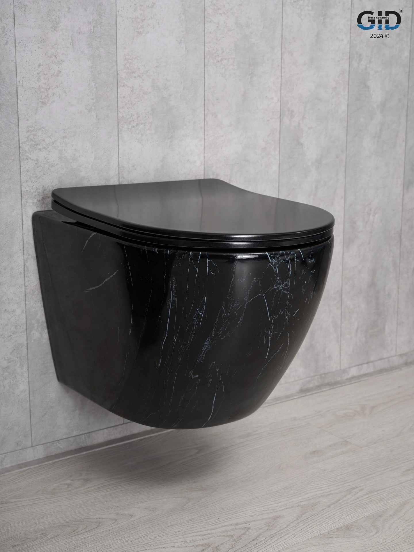 Унитаз подвесной Gid Bs2198 62227Y под камень глянцевый 49x36x35.5