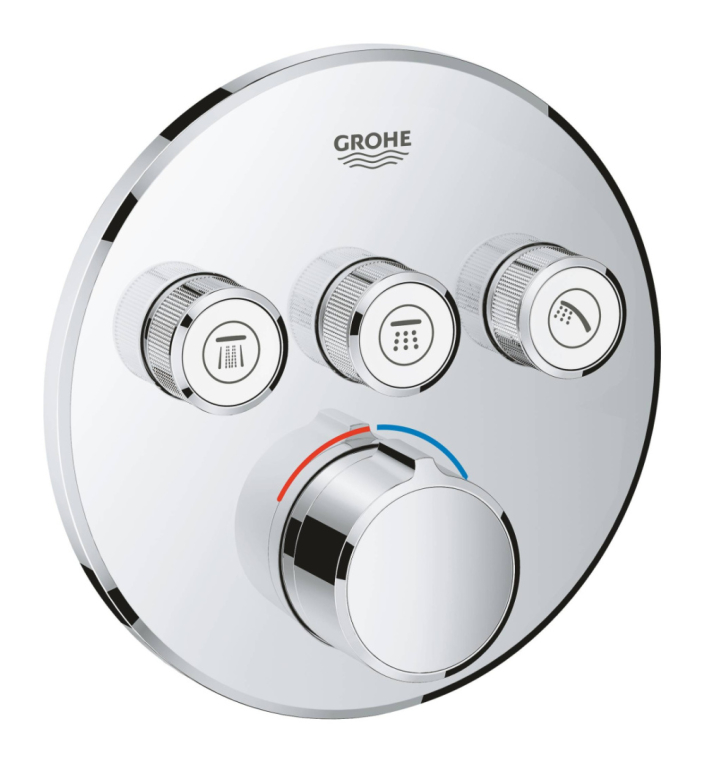 Смеситель GROHE Grohtherm SmartControl 29146000 на 3 выхода, хром