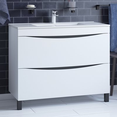 Тумба с раковиной IDDIS Cloud 100 (CLO10WFi95+0131000i28)