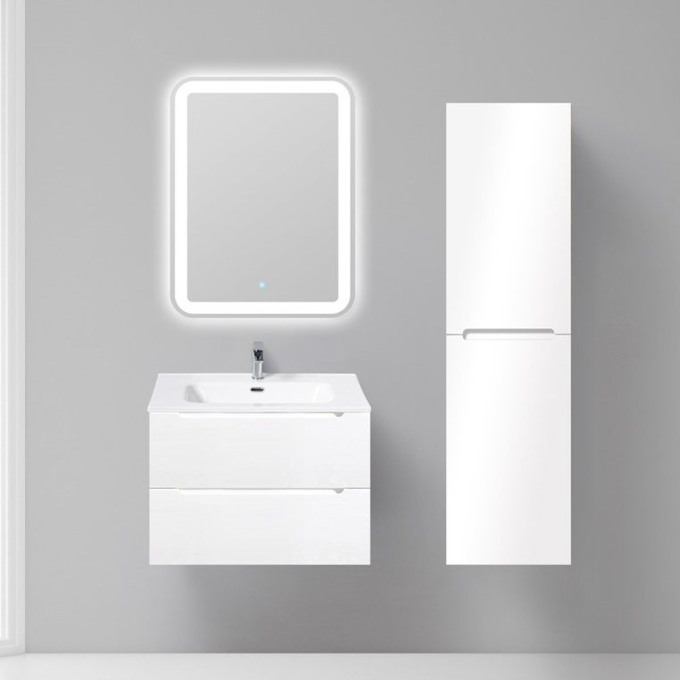 Комплект мебели BelBagno Etna 70 bianco opaco (ETNA-700-2C-SO-BO-P+BB700ETL+SPC-CEZ-700-700-LED-BTN)