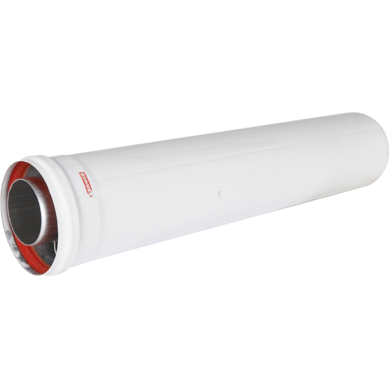 ROMMER RCA-6010-000500 Удлинитель дымохода коакс. раструбн. 60/100 L 500