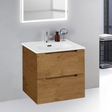 Тумба с раковиной BelBagno Etna 39 50 rovere nature (ETNA39-500/390-2C-SO-RN-P+BB500/390ETL)