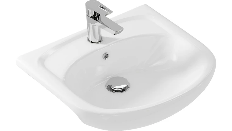 Раковина для мебели Cersanit Erica ERI50 1 отв., белый, Сорт1 полукруглая (S-UM-ERI50/1-w)
