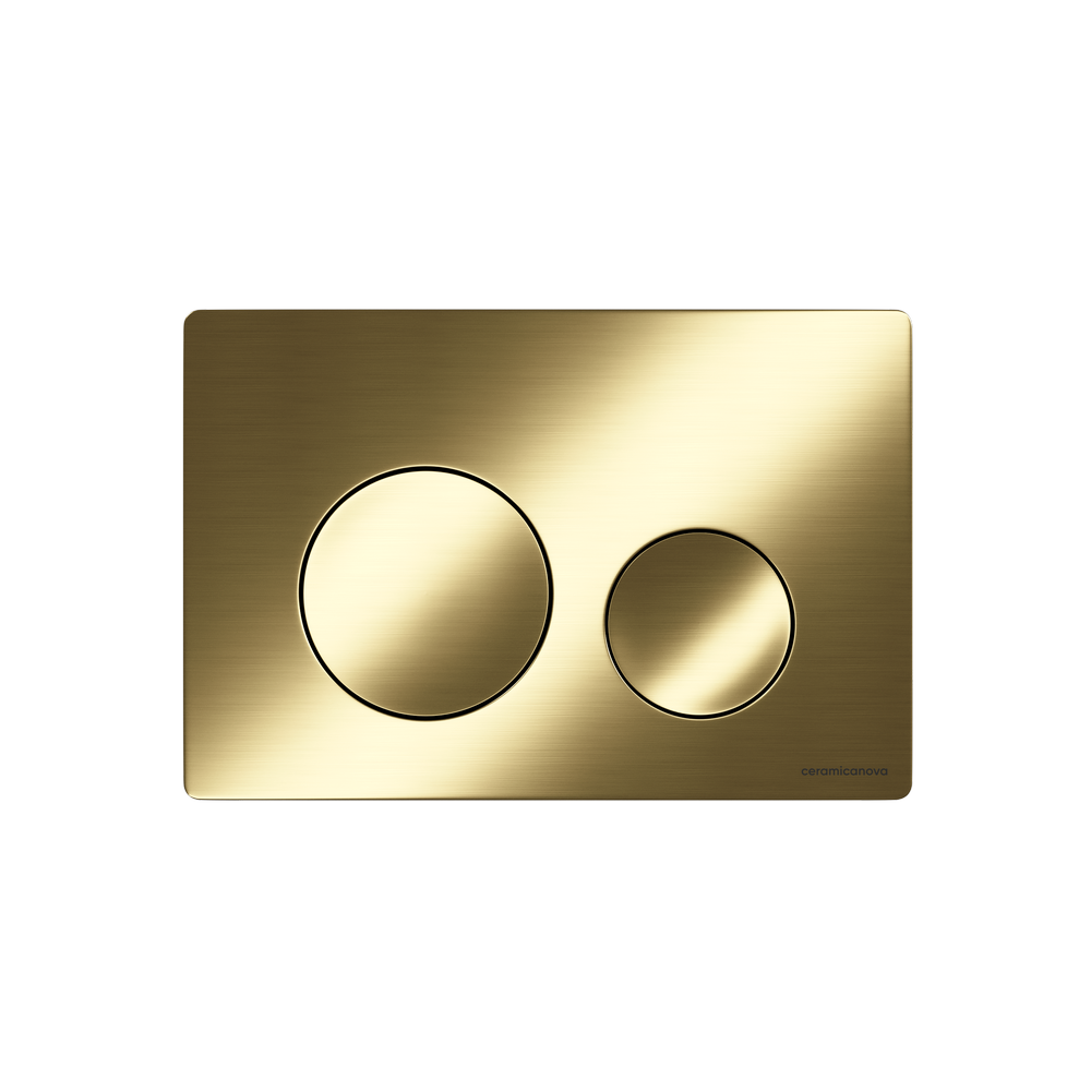 Кнопка смыва Balance, клавиши Circle, цвет брашированное золото, арт. CN12-001BG