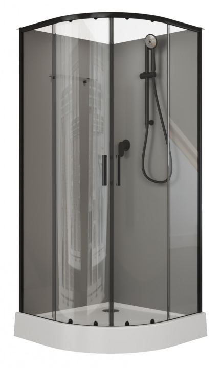 Душевая кабина Aquanet Passion EVO R 00267257 black 90x90 набор 2