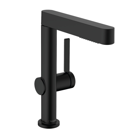 Смеситель для раковины Hansgrohe Finoris 230 76063670, матовый черный