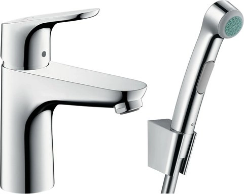 Смеситель для раковины Hansgrohe Focus 31927000 с гигиеническим душем
