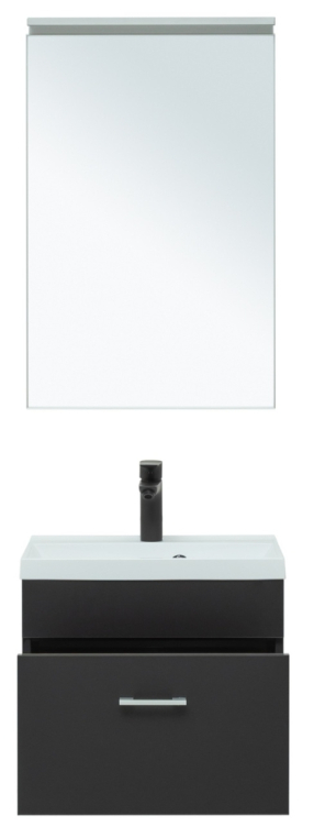 Мебель для ванной Aquanet Верона 50 черный матовый (раковина Нота 50) 00287634