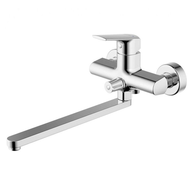 Смеситель для ванны c длинным изливом Bravat Real F6121179CP-01L