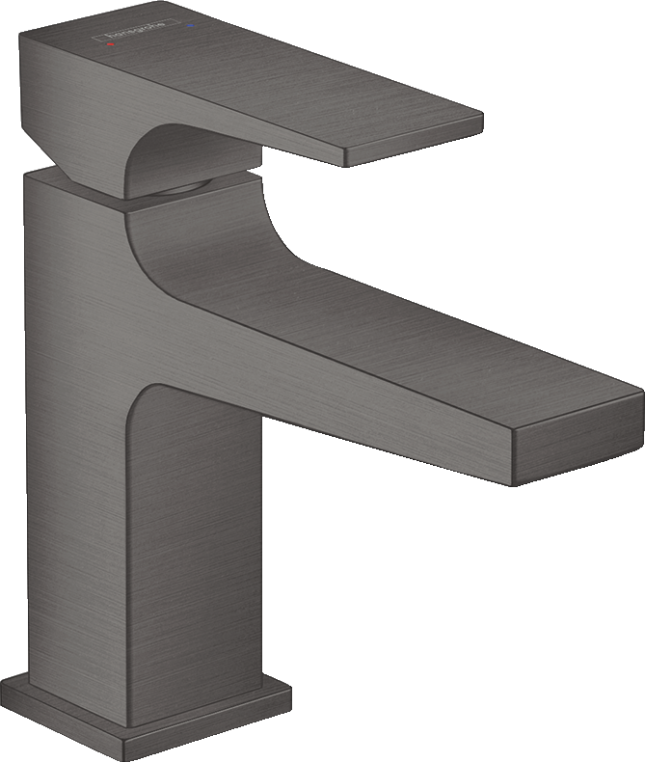 Смеситель для раковины Hansgrohe Metropol 100 шлифованный, черный хром (32500340)