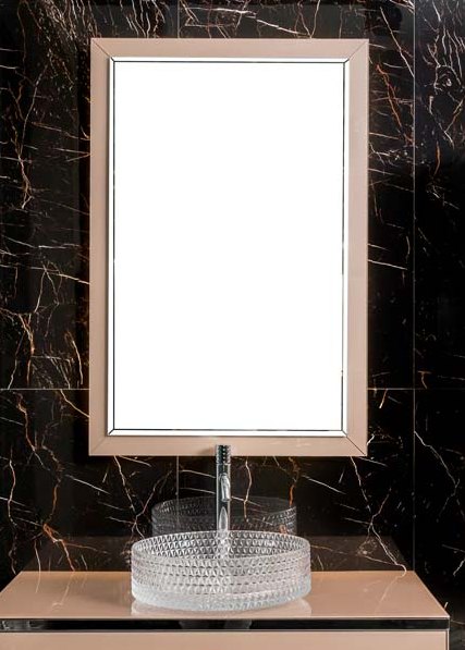 Зеркало Dolce Пыльная Роза 105x70см