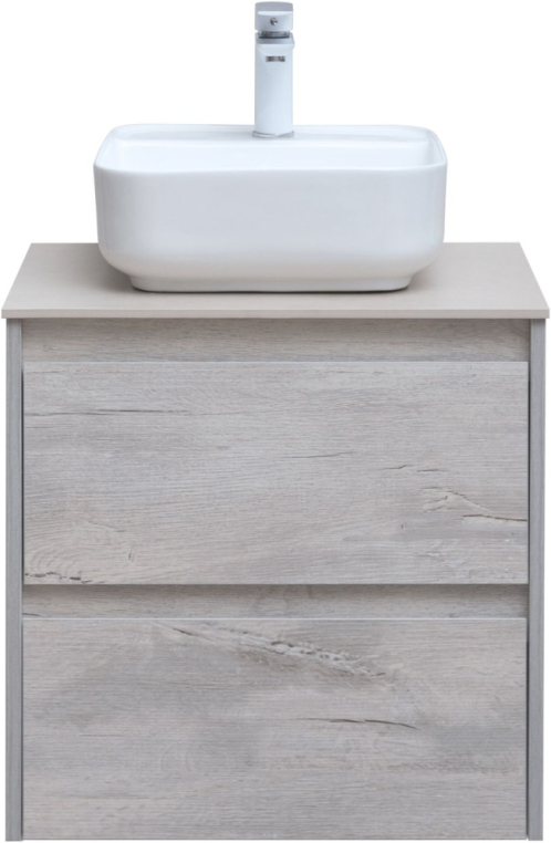 Тумба под раковину Aquanet Nova Lite 60 дуб белый (2 ящика) 00287874