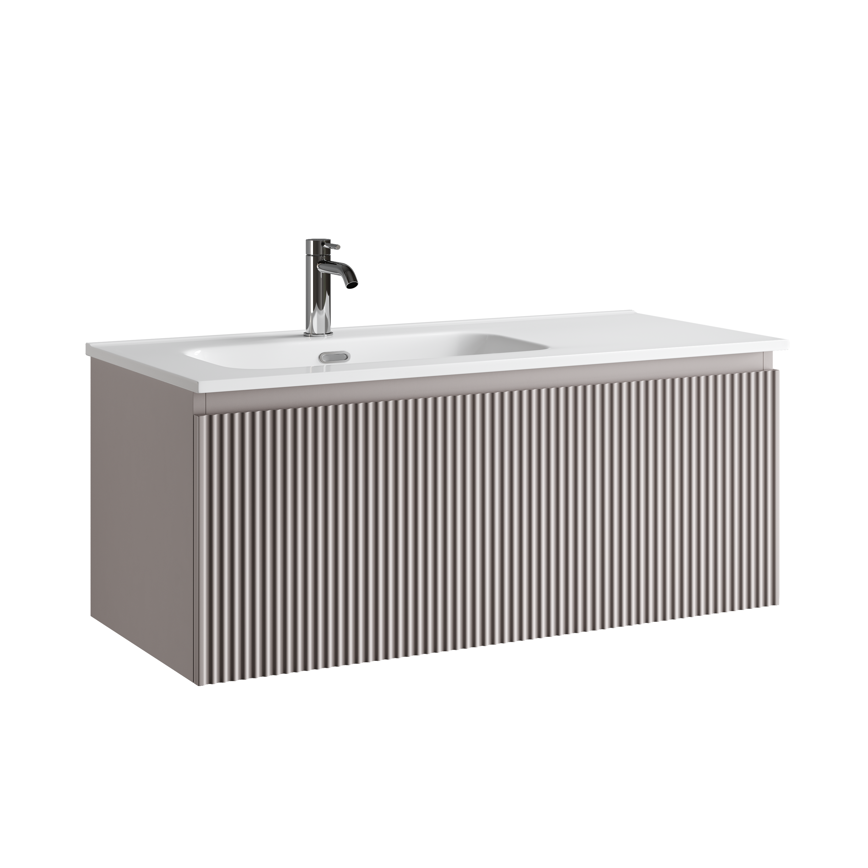 Тумба подвесная SANCOS Snob R 1.0 995х445х406, c одним ящиком оснащенным доводчиками, Doha Soft , арт.SNR1.0100LSM