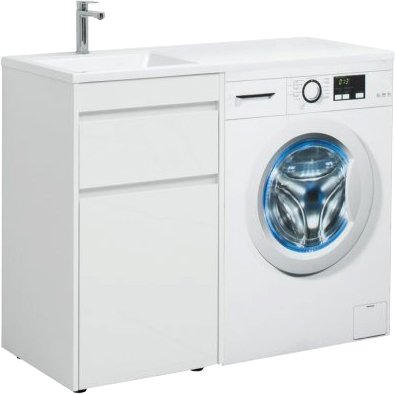 Тумба с раковиной Aquanet Токио 48 1 ящик, c бельевой корзиной (00239289+00235497)