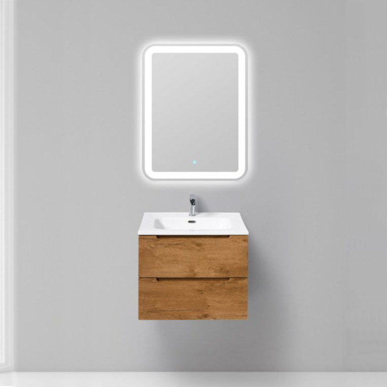 Комплект мебели BelBagno Etna 60 rovere nature (ETNA-600-2C-SO-RN-P+BB600ETL+SPC-MAR-600-600-LED-TCH)