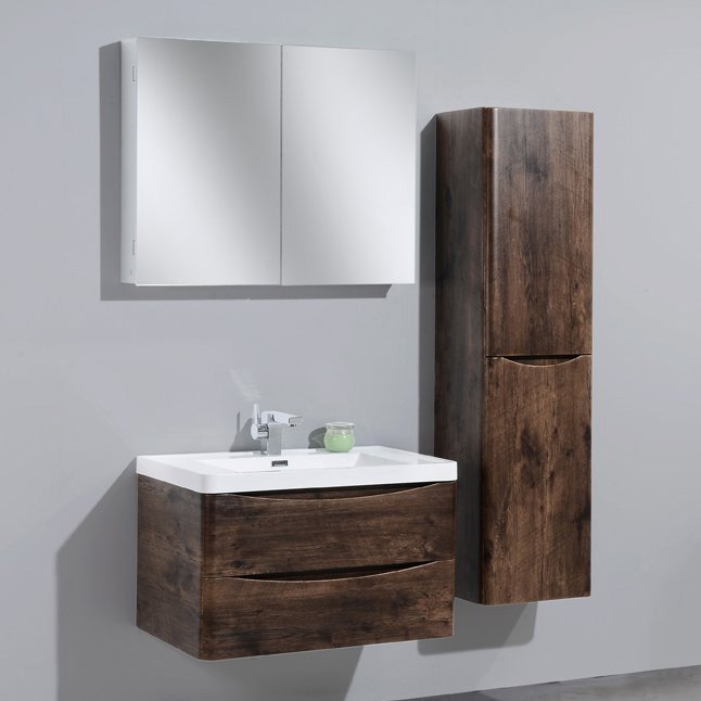 Комплект мебели BelBagno Ancona-N 80 rovere more подвесная (ANCONA-N-800-2C-SO-RW+EA-800-LVB+SPC-2A-DL-BL-900)
