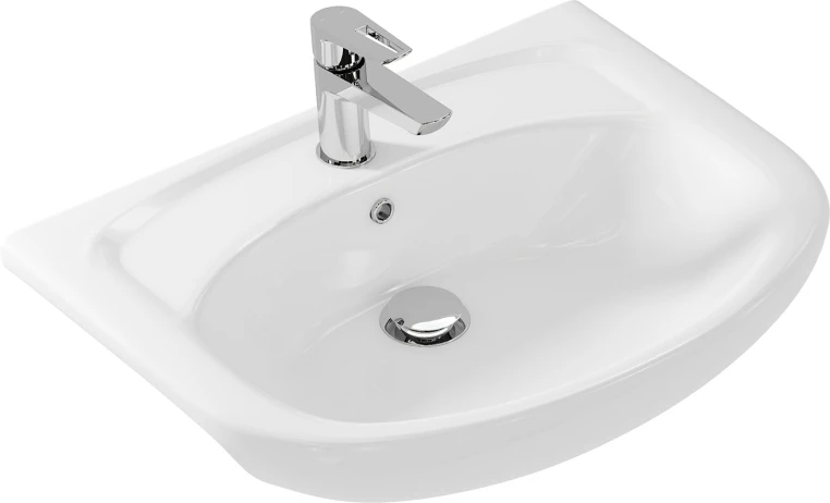 Раковина для мебели Cersanit Erica ERI61 1 отв., белый, Сорт1 полукруглая (S-UM-ERI61/1-w)